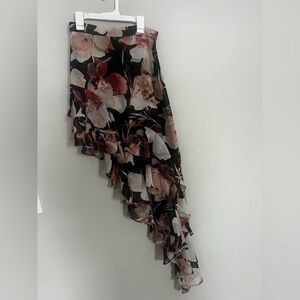 Misa Los Angeles Floral Asymmetrical Women's Skirt